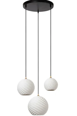 BINA - Hanglamp - Ø 40 cm - 3xE27 - Wit*Lucide Cheap