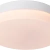 BISKIT - Plafonnière Badkamer - Ø 23 cm - LED - 1x12W 2700K - IP44 - Beweging & dag/nacht sensor - Wit*Lucide Shop