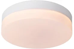 BISKIT - Plafonnière Badkamer - Ø 23 cm - LED - 1x12W 2700K - IP44 - Beweging & dag/nacht sensor - Wit*Lucide Shop