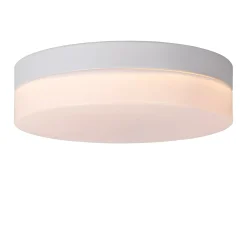 BISKIT - Plafonnière Badkamer - Ø 23 cm - LED - 1x12W 2700K - IP44 - Beweging & dag/nacht sensor - Wit*Lucide Shop