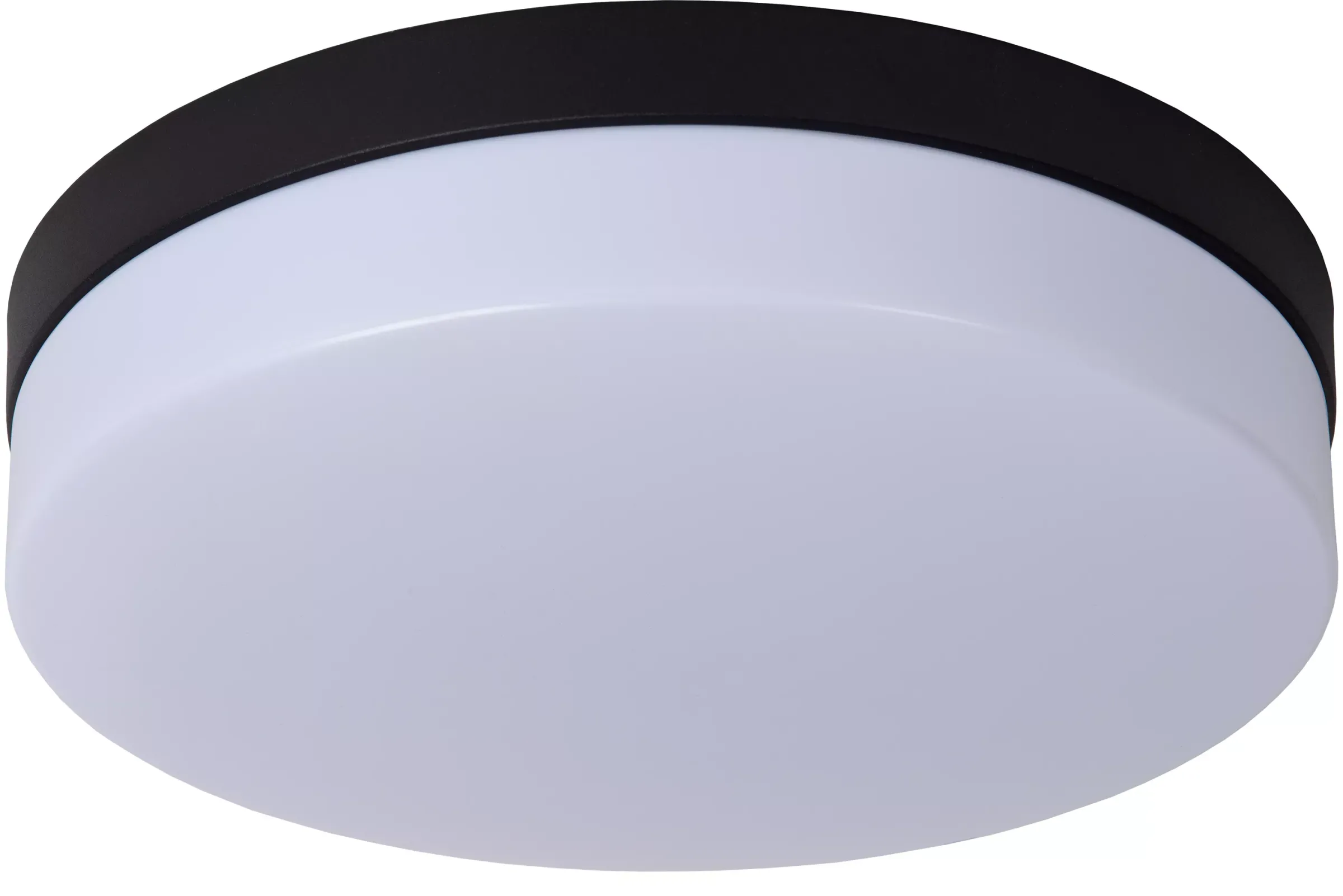 BISKIT - Plafonnière Badkamer - Ø 28 cm - LED - 1x18W 2700K - IP44 - Beweging & dag/nacht sensor - Zwart*Lucide Best