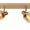 BJORN - Plafondspot - 2xE14 - Mat Goud / Messing*Lucide Cheap