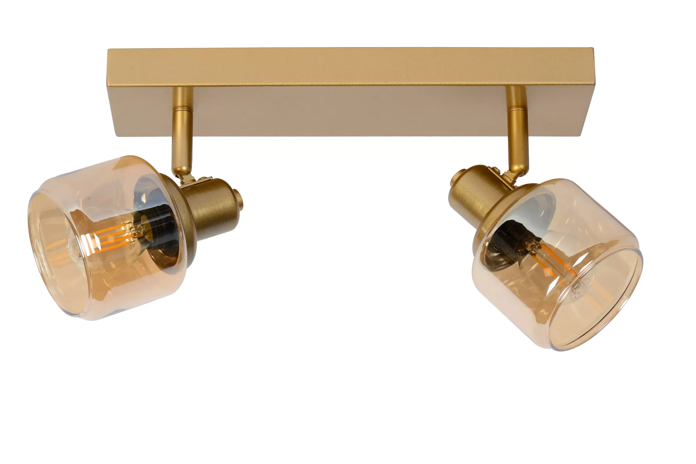 BJORN - Plafondspot - 2xE14 - Mat Goud / Messing*Lucide Cheap