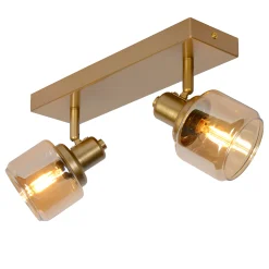 BJORN - Plafondspot - 2xE14 - Mat Goud / Messing*Lucide Cheap