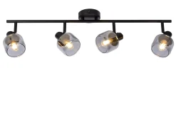 BJORN - Plafondspot - 4xE14 - Zwart*Lucide Shop
