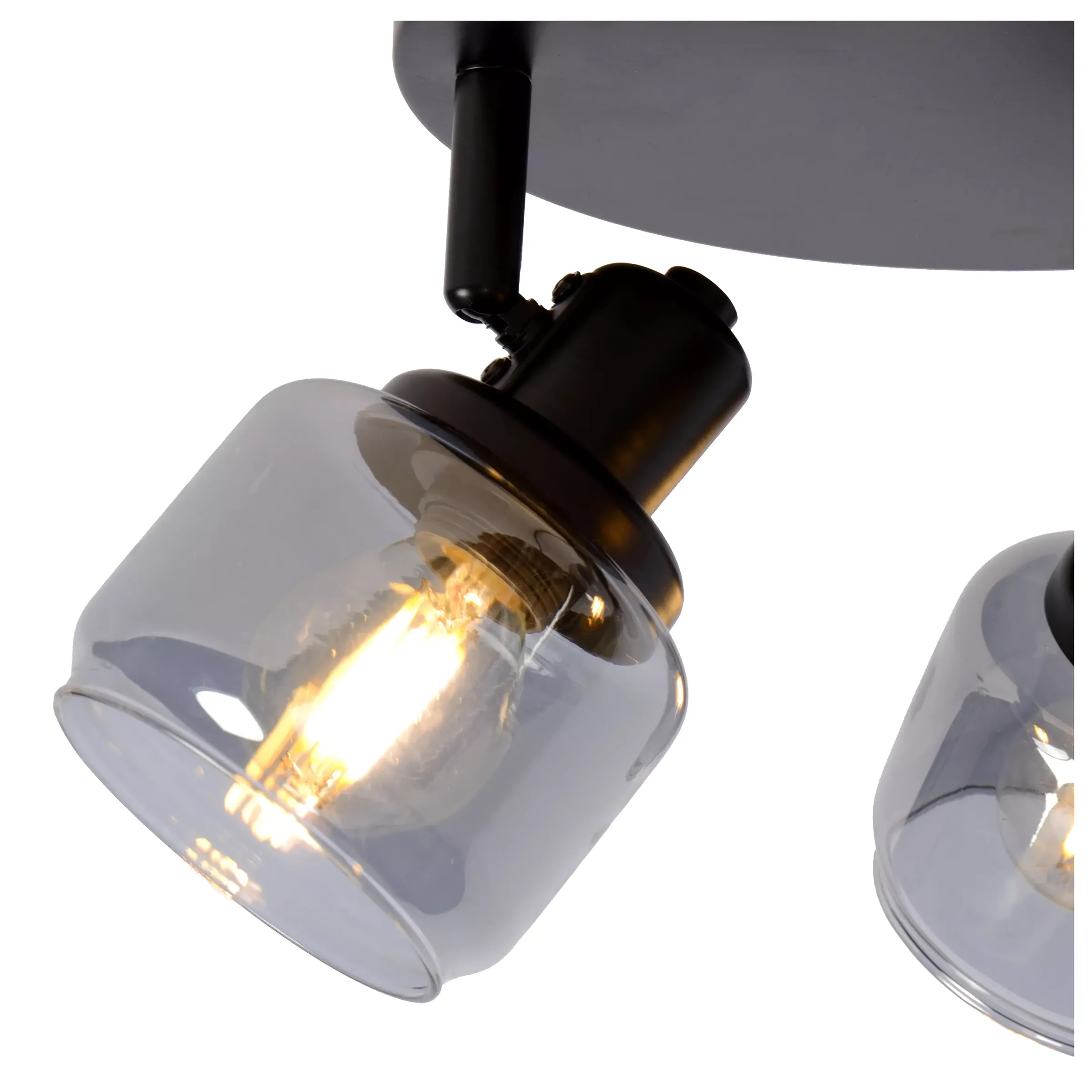 BJORN - Plafondspot - Ø 38 cm - 3xE14 - Zwart*Lucide Hot