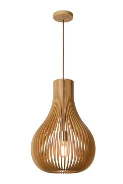 BODO - Hanglamp - Ø 38 cm - 1xE27 - Licht hout*Lucide Cheap