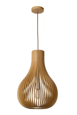 BODO - Hanglamp - Ø 38 cm - 1xE27 - Licht hout*Lucide Cheap