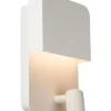 BOXER - Bedlamp / Wandlamp - LED - 3000K - Met USB oplaadpunt - Wit*Lucide Best