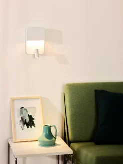 BOXER - Bedlamp / Wandlamp - LED - 3000K - Met USB oplaadpunt - Wit*Lucide Best