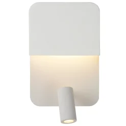 BOXER - Bedlamp / Wandlamp - LED - 3000K - Met USB oplaadpunt - Wit*Lucide Best