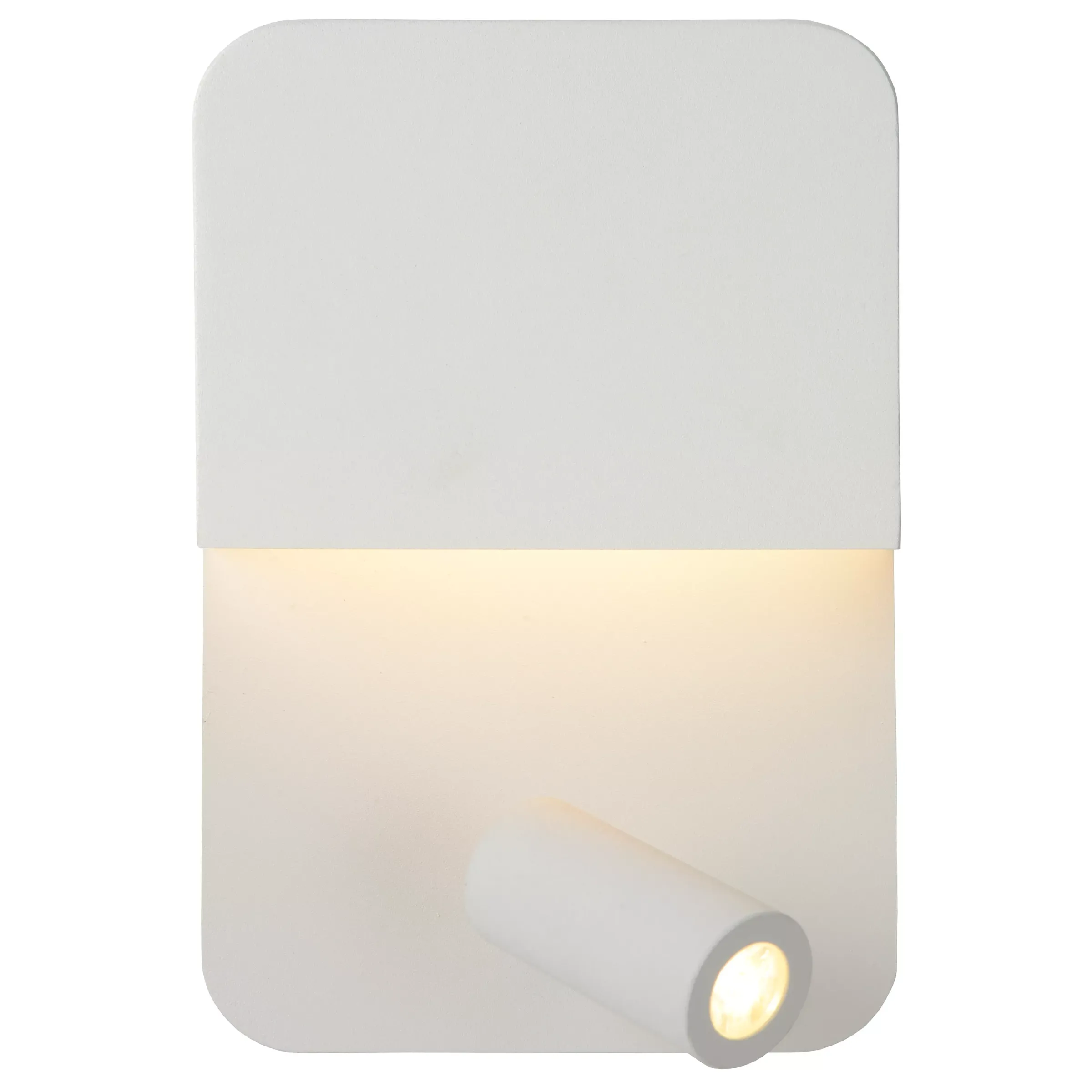 BOXER - Bedlamp / Wandlamp - LED - 3000K - Met USB oplaadpunt - Wit*Lucide Best