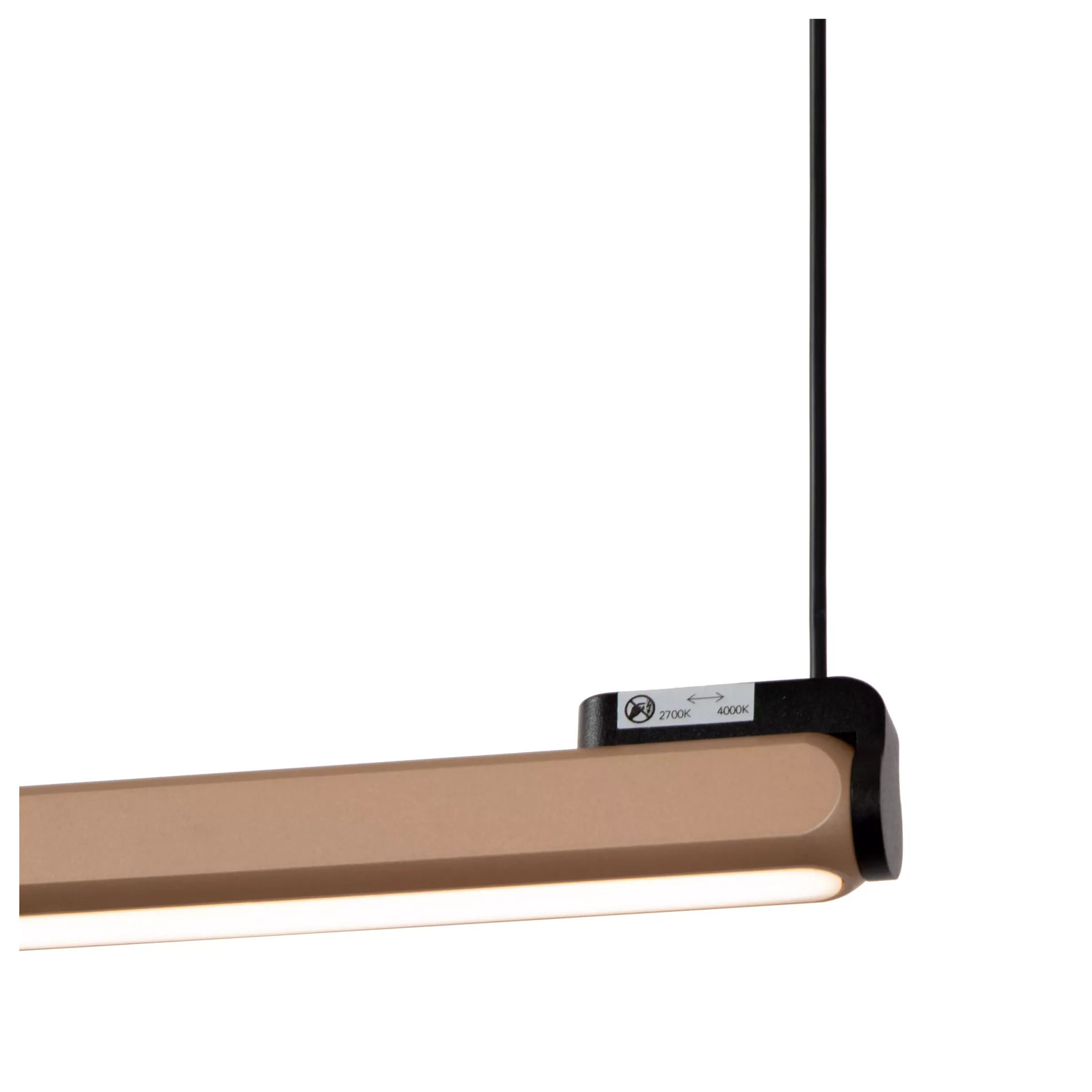 BRAGA - Hanglamp - LED Dimb. - CCT - 1x36W 2700K/4000K - Koffie*Lucide Best