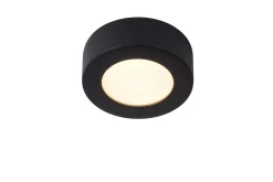 BRICE-LED - Plafonnière Badkamer - Ø 11,7 cm - LED Dimb. - 1x8W 3000K - IP44 - Zwart*Lucide Fashion