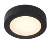 BRICE-LED - Plafonnière Badkamer - Ø 18 cm - LED Dimb. - 1x12W 3000K - IP44 - Zwart*Lucide Best