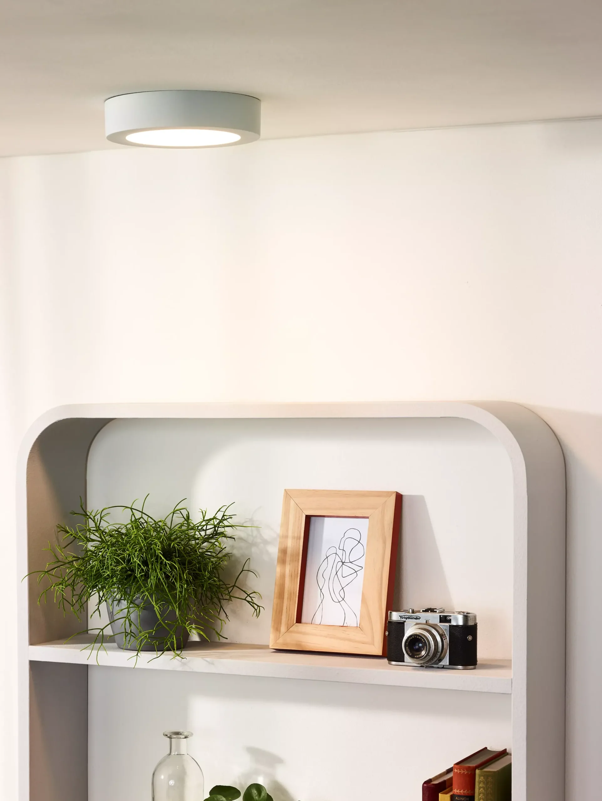 BRICE-LED - Plafonnière Badkamer - Ø 18 cm - LED Dimb. - 1x12W 3000K - IP44 - Wit*Lucide Discount