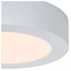 BRICE-LED - Plafonnière Badkamer - Ø 18 cm - LED Dimb. - 1x12W 3000K - IP44 - Wit*Lucide Discount