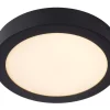 BRICE-LED - Plafonnière Badkamer - Ø 24 cm - LED Dimb. - 1x15W 3000K - IP44 - Zwart*Lucide Cheap