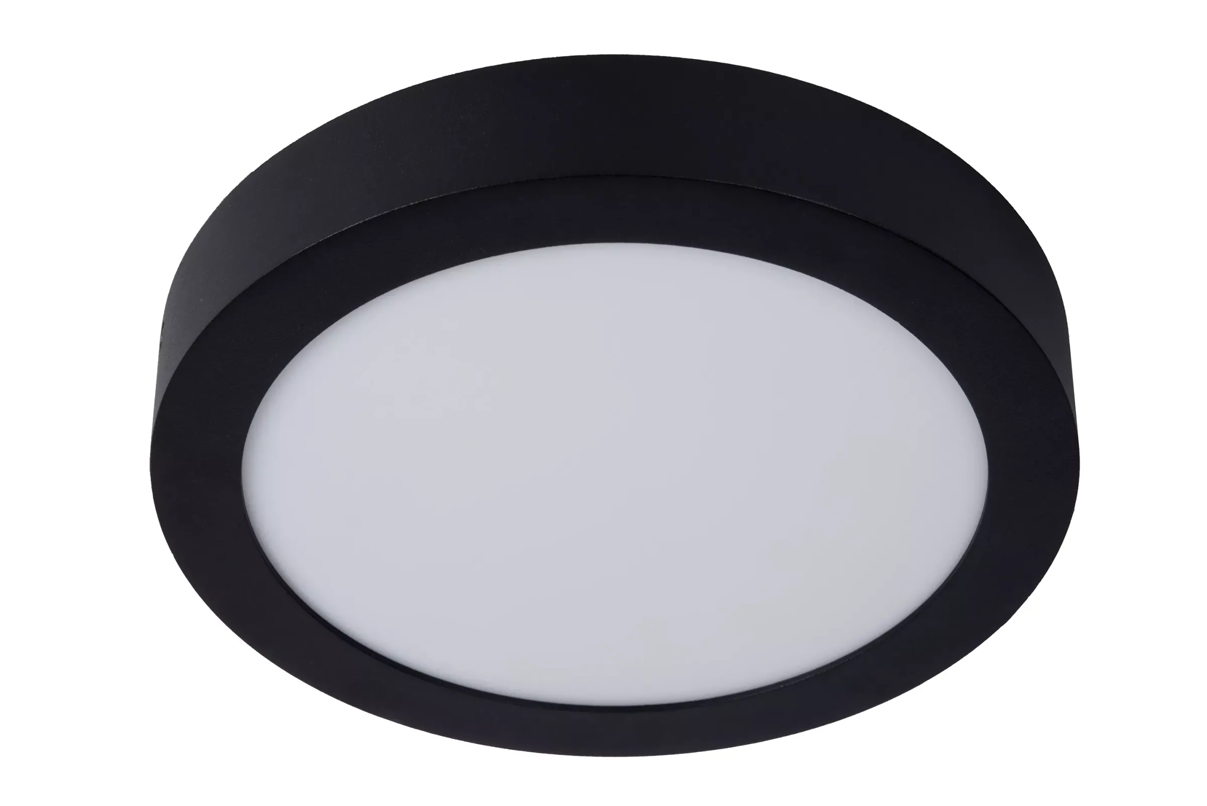 BRICE-LED - Plafonnière Badkamer - Ø 24 cm - LED Dimb. - 1x15W 3000K - IP44 - Zwart*Lucide Cheap