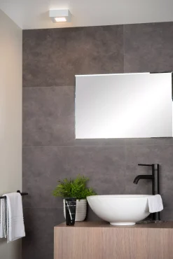 BRICE-LED - Plafonnière Badkamer - LED Dimb. - 1x8W 3000K - IP44 - Wit*Lucide Best