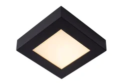 BRICE-LED - Plafonnière Badkamer - LED Dimb. - 1x15W 3000K - IP44 - Zwart*Lucide Online