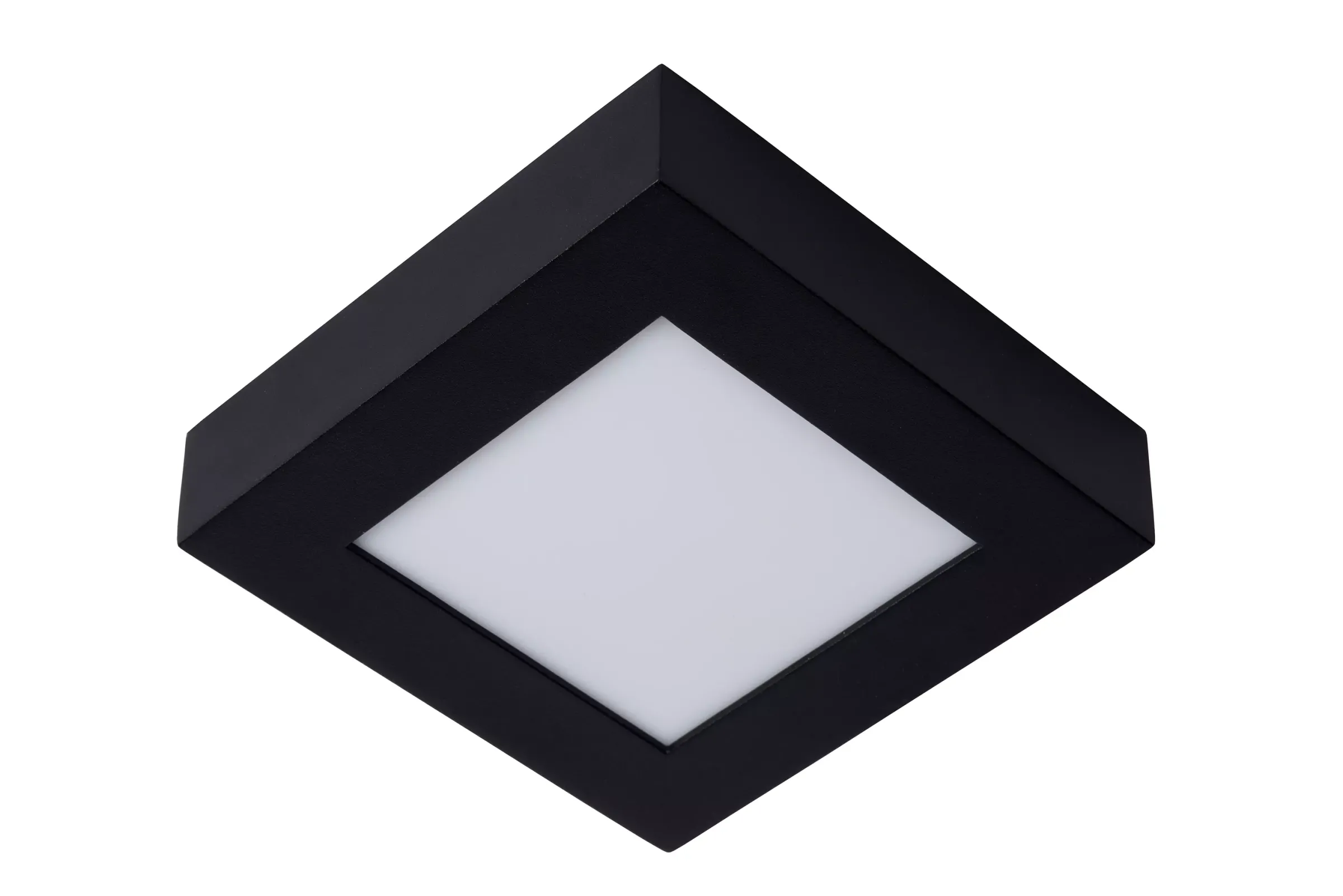 BRICE-LED - Plafonnière Badkamer - LED Dimb. - 1x15W 3000K - IP44 - Zwart*Lucide Online