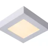 BRICE-LED - Plafonnière Badkamer - LED Dimb. - 1x15W 3000K - IP44 - Wit*Lucide Online