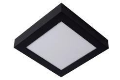 BRICE-LED - Plafonnière Badkamer - LED Dimb. - 1x22W 3000K - IP44 - Zwart*Lucide Flash Sale