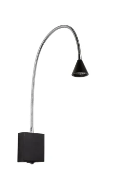 BUDDY - Bedlamp / Wandlamp - LED - 1x4W 4000K - Zwart*Lucide Clearance