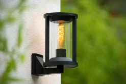 CADIX - Wandlamp Binnen/Buiten - 1xE27 - IP65 - Zwart*Lucide New