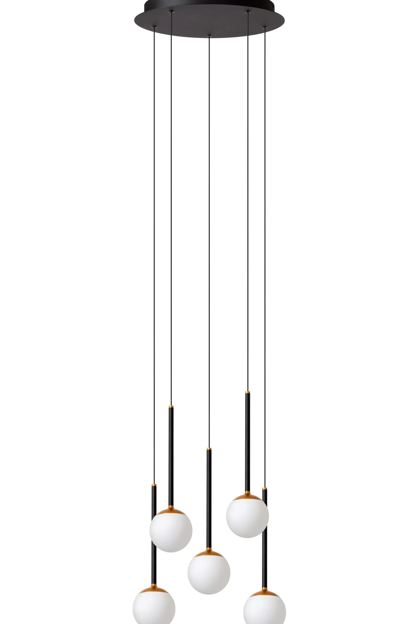 CALINA - Hanglamp - Ø 42 cm - LED Dimb. - 5x8,2W 2700K - Zwart*Lucide Clearance