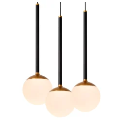 CALINA - Hanglamp - Ø 42 cm - LED Dimb. - 5x8,2W 2700K - Zwart*Lucide Clearance