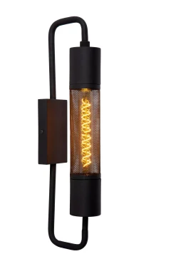 CALIXT - Wandlamp - 1xE27 - Zwart*Lucide Best
