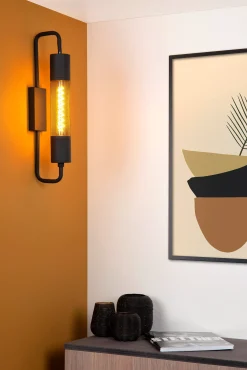 CALIXT - Wandlamp - 1xE27 - Zwart*Lucide Best