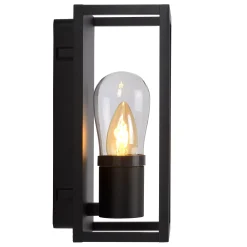 CARLYN - Wandlamp Badkamer - 1xE14 - IP54 - Zwart*Lucide Discount