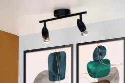 CARO - Plafondspot - 2xGU10 - Zwart*Lucide Best Sale