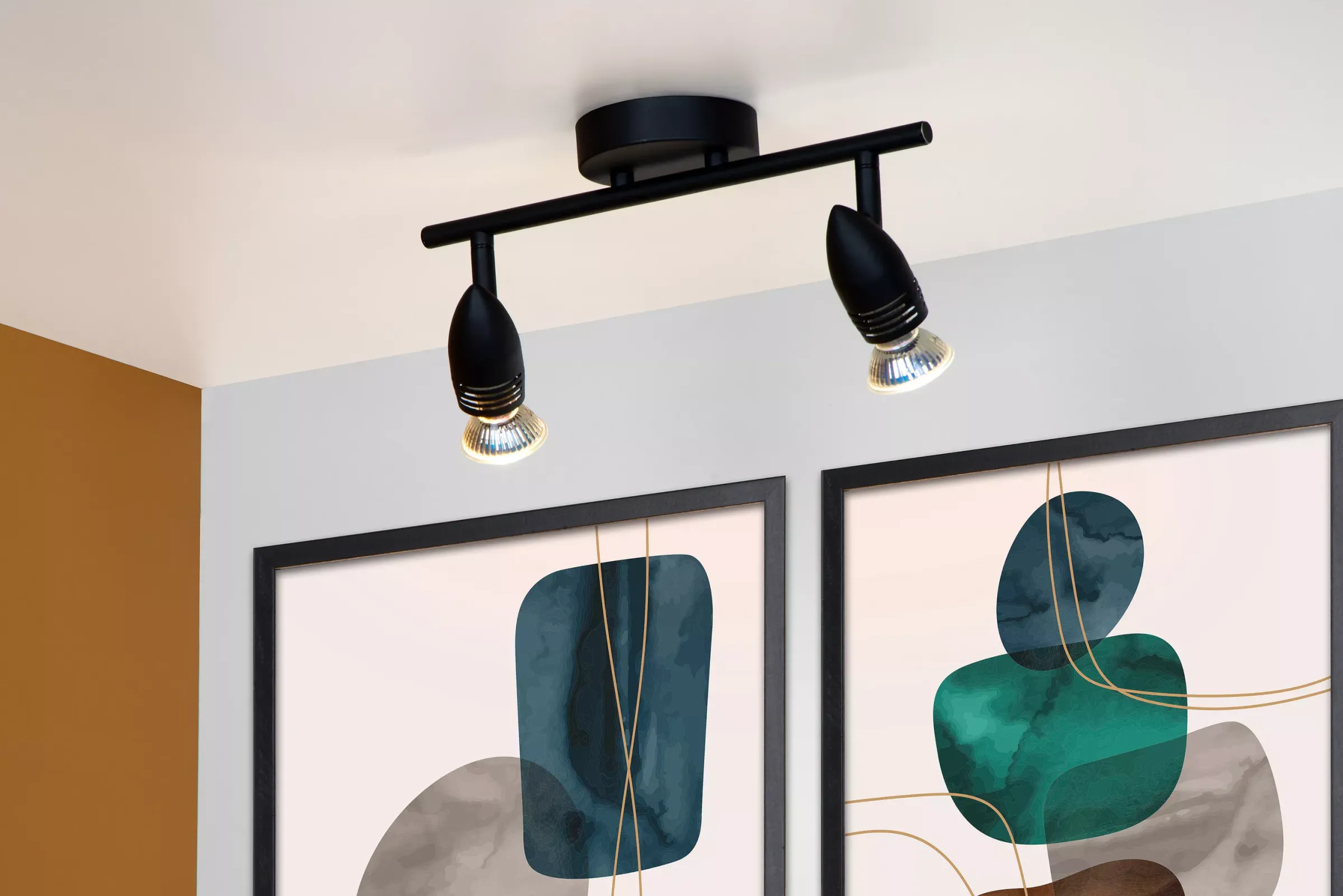 CARO - Plafondspot - 2xGU10 - Zwart*Lucide Best Sale