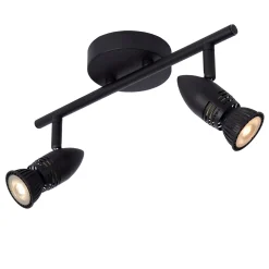 CARO - Plafondspot - 2xGU10 - Zwart*Lucide Best Sale