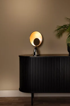 CASTAMAR - Tafellamp - Ø 25,5 cm - LED - 1x8W 2100K - Chroom*Lucide Outlet