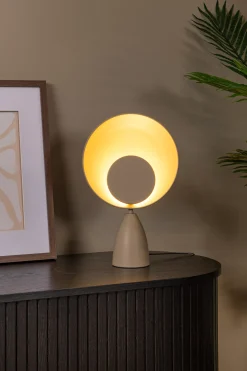 CASTAMAR - Tafellamp - Ø 25,5 cm - LED - 1x8W 2100K - Taupe*Lucide Shop