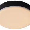 CERES-LED - Plafonnière Badkamer - Ø 21,5 cm - LED Dimb. - 1x30W 3000K - IP44 - Zwart*Lucide Sale