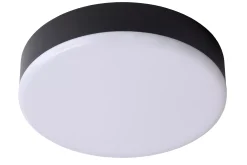 CERES-LED - Plafonnière Badkamer - Ø 21,5 cm - LED Dimb. - 1x30W 3000K - IP44 - Zwart*Lucide Sale