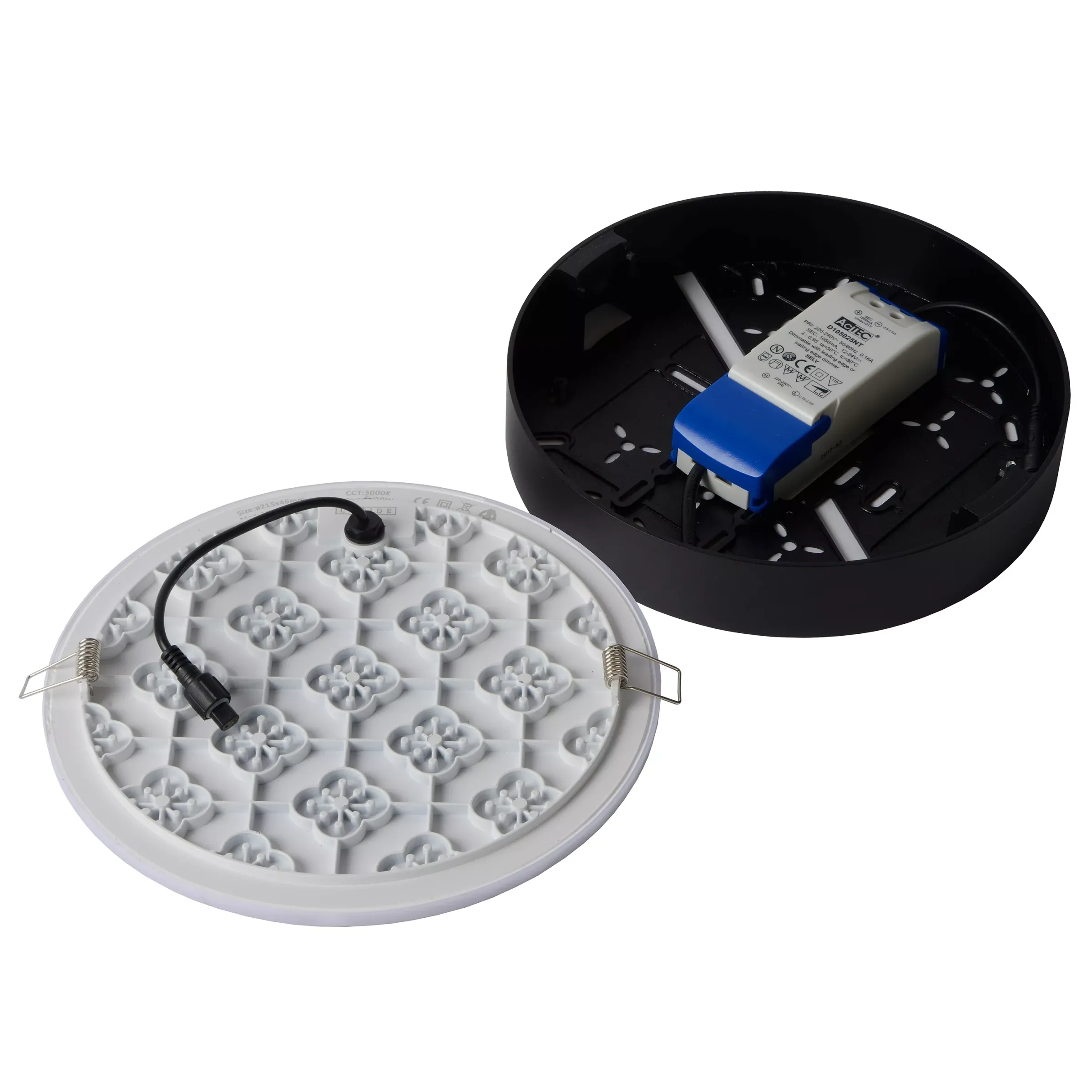 CERES-LED - Plafonnière Badkamer - Ø 21,5 cm - LED Dimb. - 1x30W 3000K - IP44 - Zwart*Lucide Sale