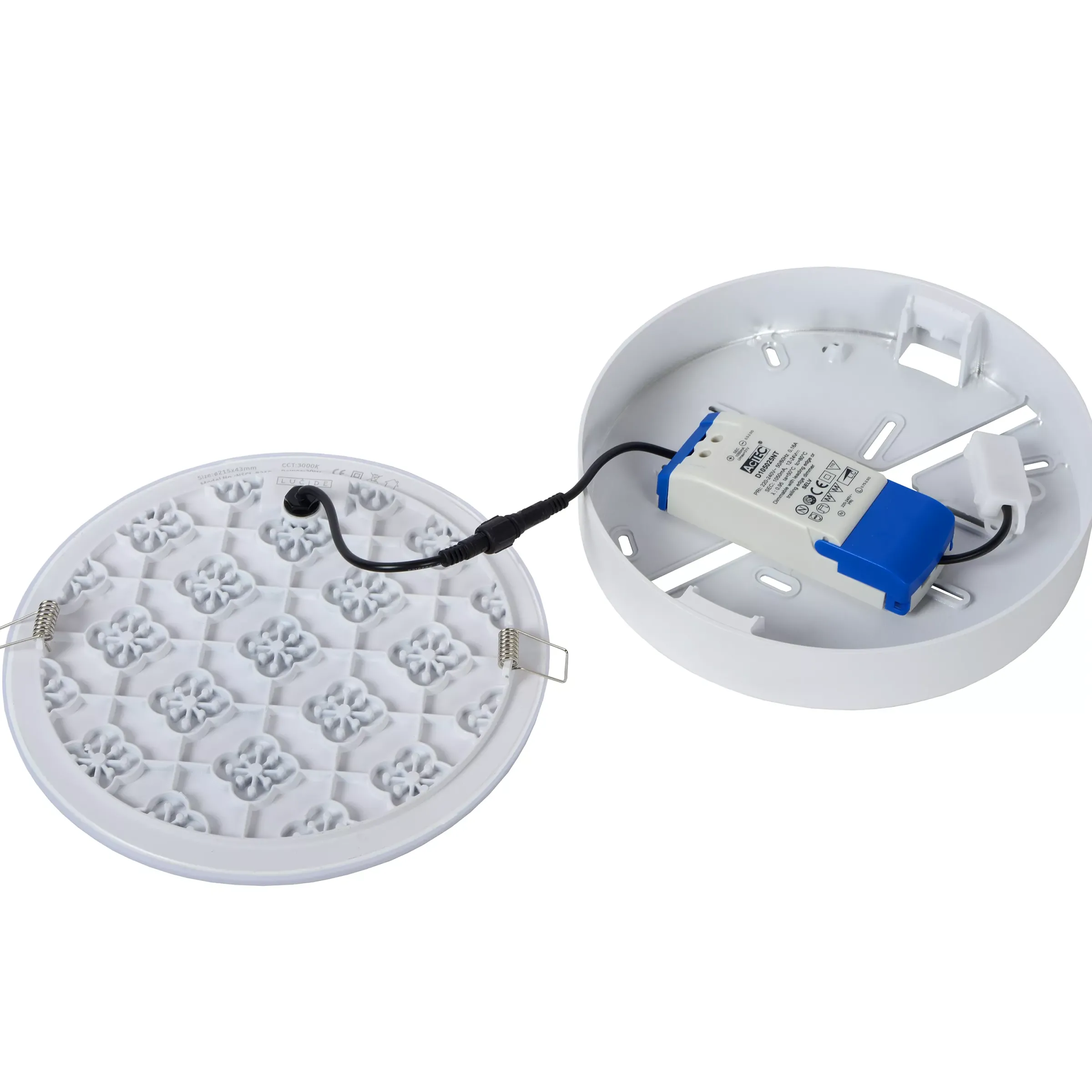 CERES-LED - Plafonnière Badkamer - Ø 21,5 cm - LED Dimb. - 1x30W 3000K - IP44 - Wit*Lucide Hot