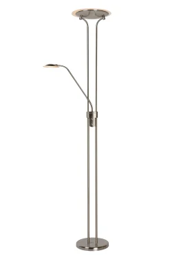 CHAMPION-LED - Leeslamp - Ø 30 cm - LED Dimb. - 3000K - Mat chroom*Lucide Cheap