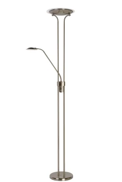 CHAMPION-LED - Leeslamp - Ø 30 cm - LED Dimb. - 3000K - Mat chroom*Lucide Cheap