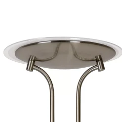 CHAMPION-LED - Leeslamp - Ø 30 cm - LED Dimb. - 3000K - Mat chroom*Lucide Cheap