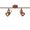 CIGAL - Plafondspot - LED - GU10 - 4x5W 2700K - Koper*Lucide Best