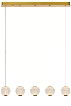 CINTRA - Hanglamp - LED Dimb. - 5x4,7W 2700K - Transparant*Lucide Fashion