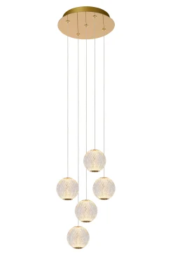 CINTRA - Hanglamp - Ø 32 cm - LED Dimb. - 5x4,7W 2700K - Transparant*Lucide Cheap